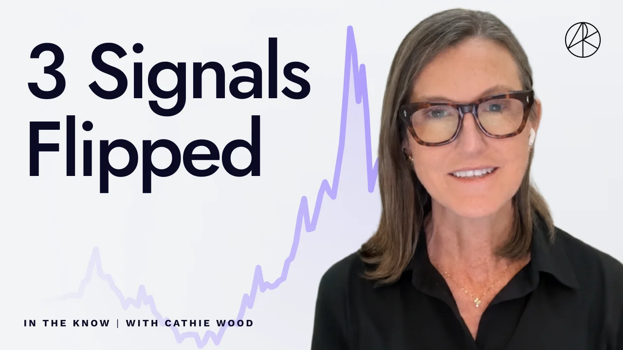 Cathie Wood dans l’émission In The Know d’ARK Invest intitulée 3 Signals Flipped